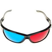Пластиковые Анаглифные 3D очки,  синий + красный
